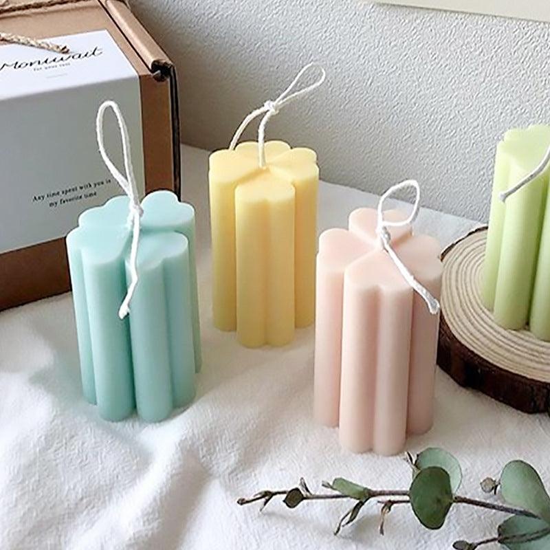Geometric & Four leaf clover Candle Mould