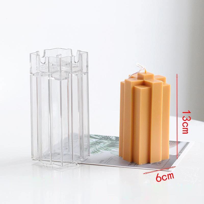 Geometric & Four leaf clover Candle Mould