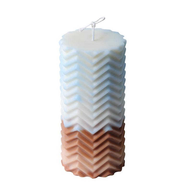 Lines Pattern cylindrical candle Moulds Candles Moulds