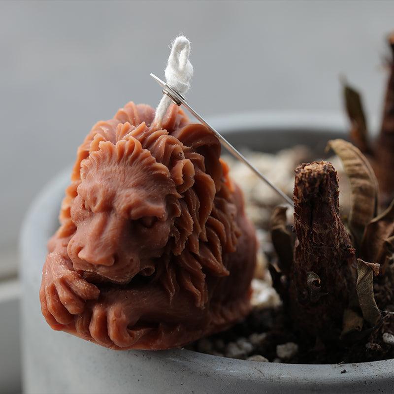 Lion Head Scented Candle Mould Handmade DIY Material Candles Moulds