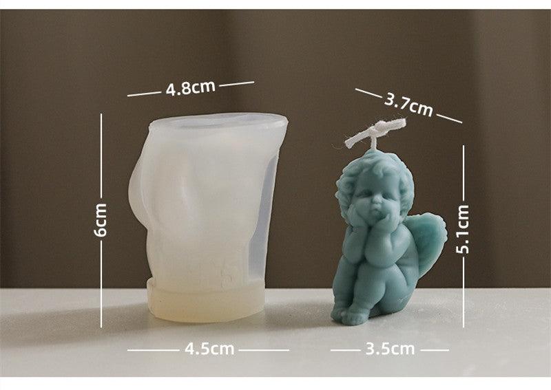 Little Angel Scented Candle Silicone Mould DIY Material Candles Moulds