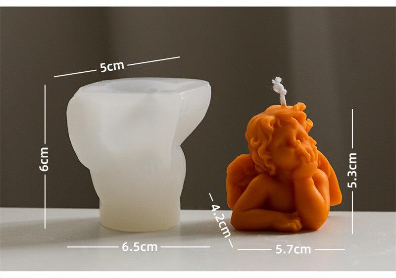Little Angel Scented Candle Silicone Mould DIY Material Candles Moulds