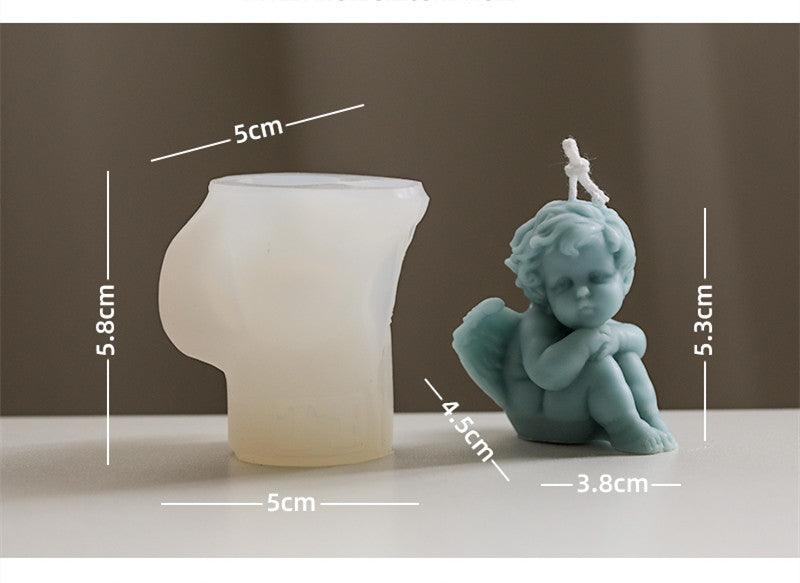 Little Angel Scented Candle Silicone Mould DIY Material Candles Moulds