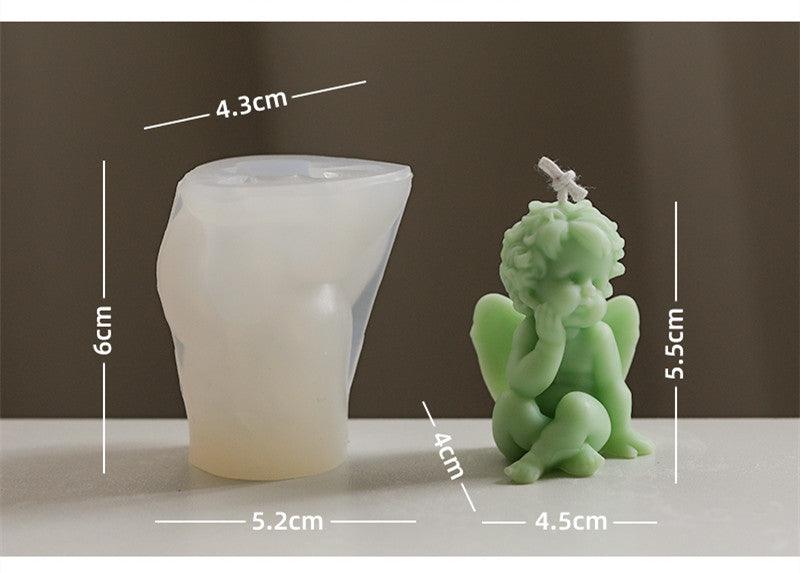 Little Angel Scented Candle Silicone Mould DIY Material Candles Moulds