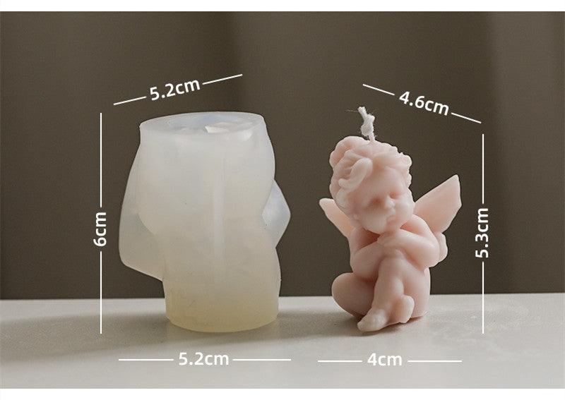 Little Angel Scented Candle Silicone Mould DIY Material Candles Moulds