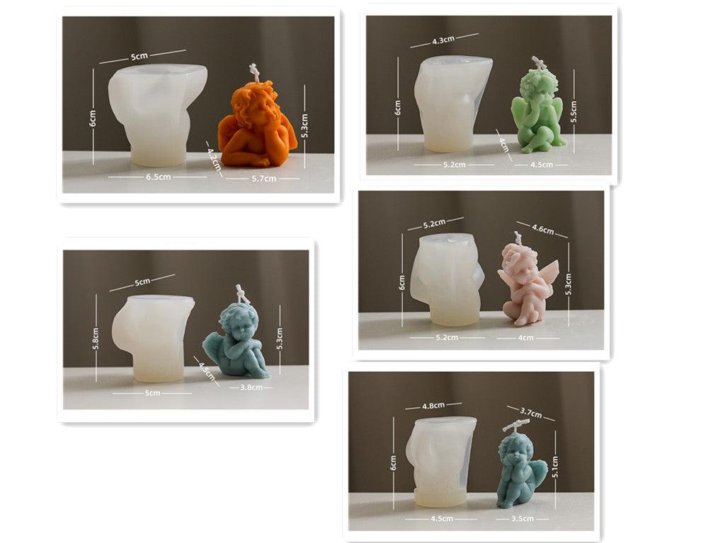 Little Angel Scented Candle Silicone Mould DIY Material Candles Moulds