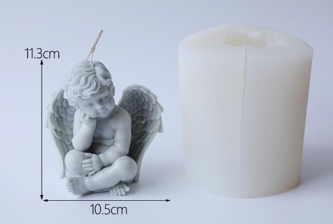 Lost in Thoughts Little Angel candle silicone Mould Candles Moulds