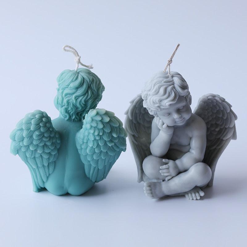 Lost in Thoughts Little Angel candle silicone Mould Candles Moulds
