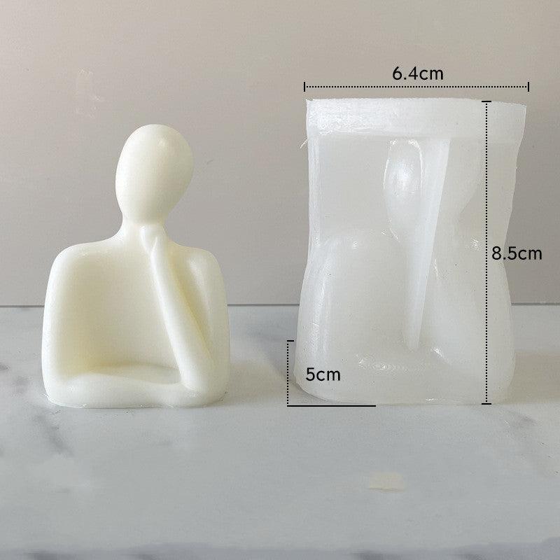 Lost in Thoughts Thinking Candle Silicone Mould Candles Moulds