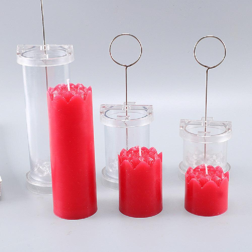 Lotus Flower Cylindrical Candle Mould Candles Moulds