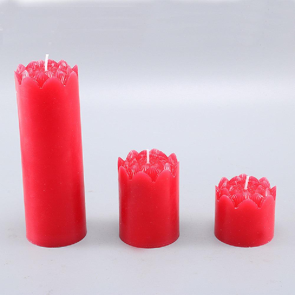 Lotus Flower Cylindrical Candle Mould Candles Moulds