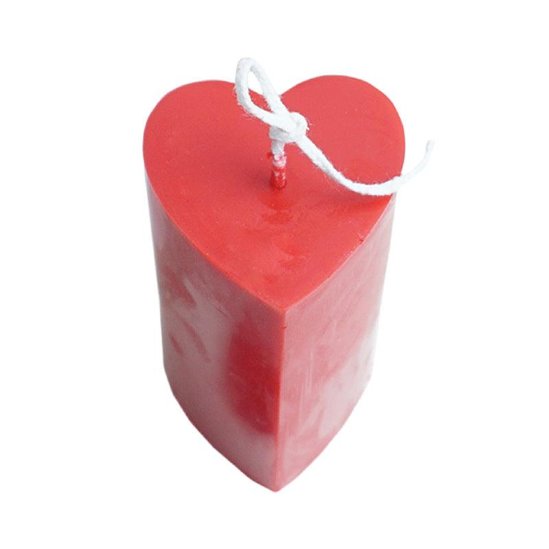 Love Columnar Heart Shaped Scented Candle Mould Candles Moulds