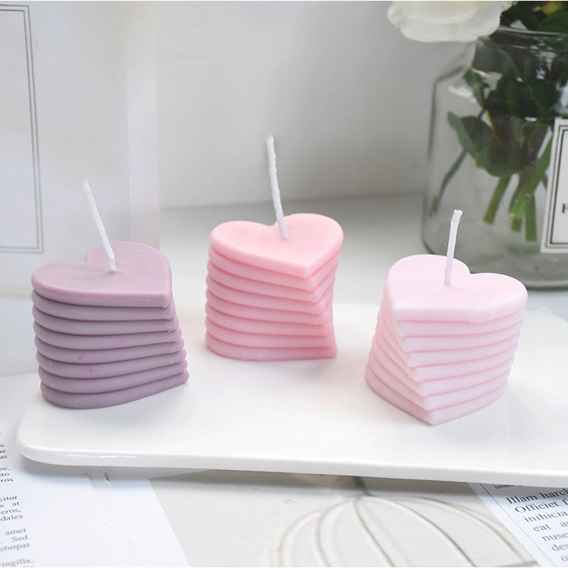 Love in Motion: Rotating Heart Candle Silicone Mould Candles Moulds