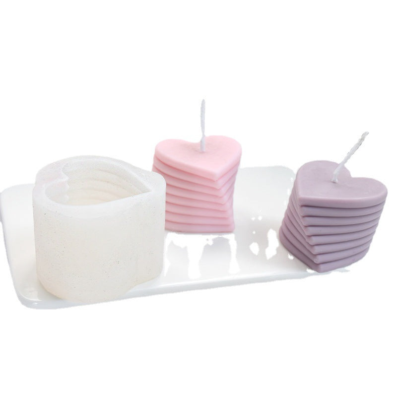 Love in Motion: Rotating Heart Candle Silicone Mould Candles Moulds