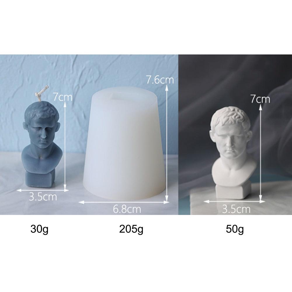 Marcus Vipsanius Agrippa Portrait Candle Mould - Unique Roman General Collectible Candles Moulds