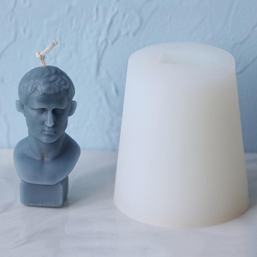 Marcus Vipsanius Agrippa Portrait Candle Mould - Unique Roman General Collectible Candles Moulds