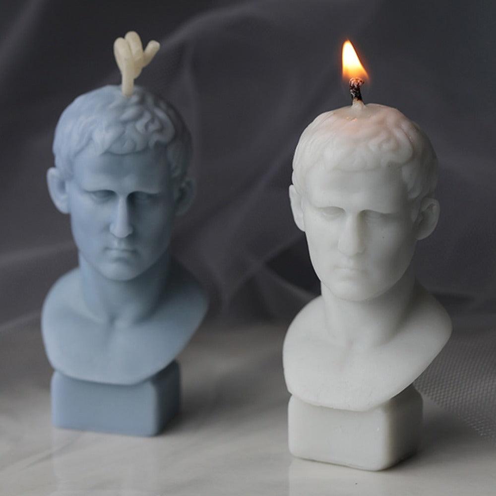 Marcus Vipsanius Agrippa Portrait Candle Mould - Unique Roman General Collectible Candles Moulds