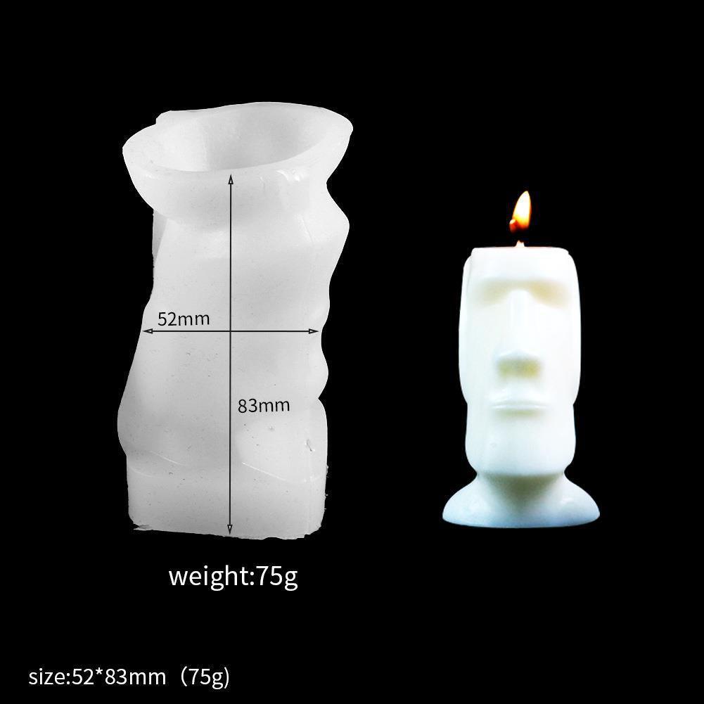 Moai Stone Candle Silicone Mould Candles Moulds
