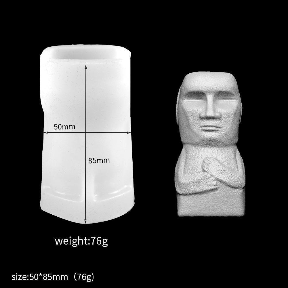 Moai Stone Candle Silicone Mould Candles Moulds