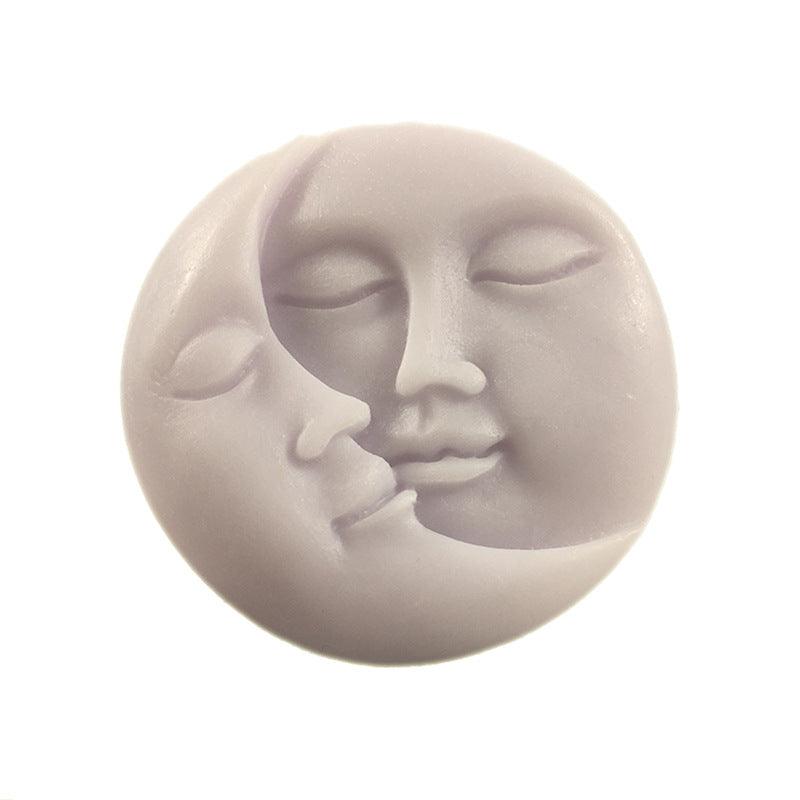 Moon face Silicone Candle Mould Candles Moulds