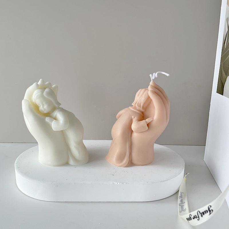 Mother's Hand Scented Candle Silicone Mould Candles Moulds