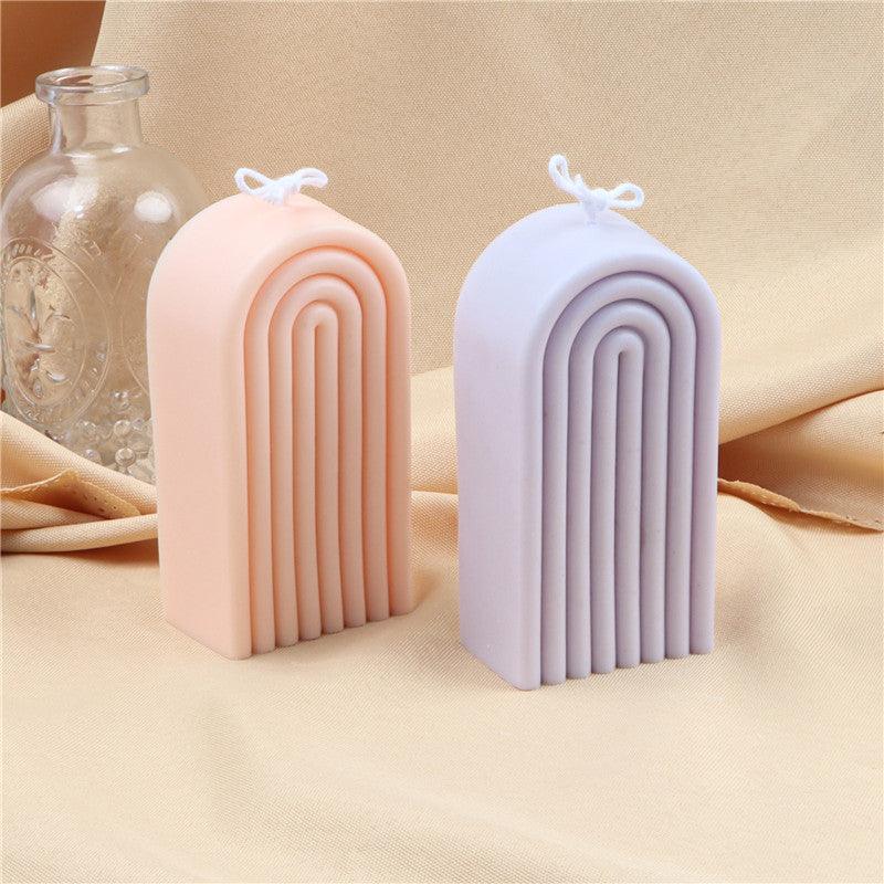Arch Candle Mould Rainbow U Shaped