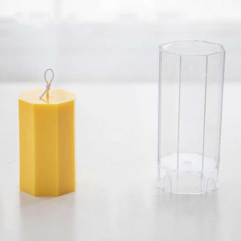 One-Piece Flat-Top Acrylic Hexagon Candle Mould Candles Moulds