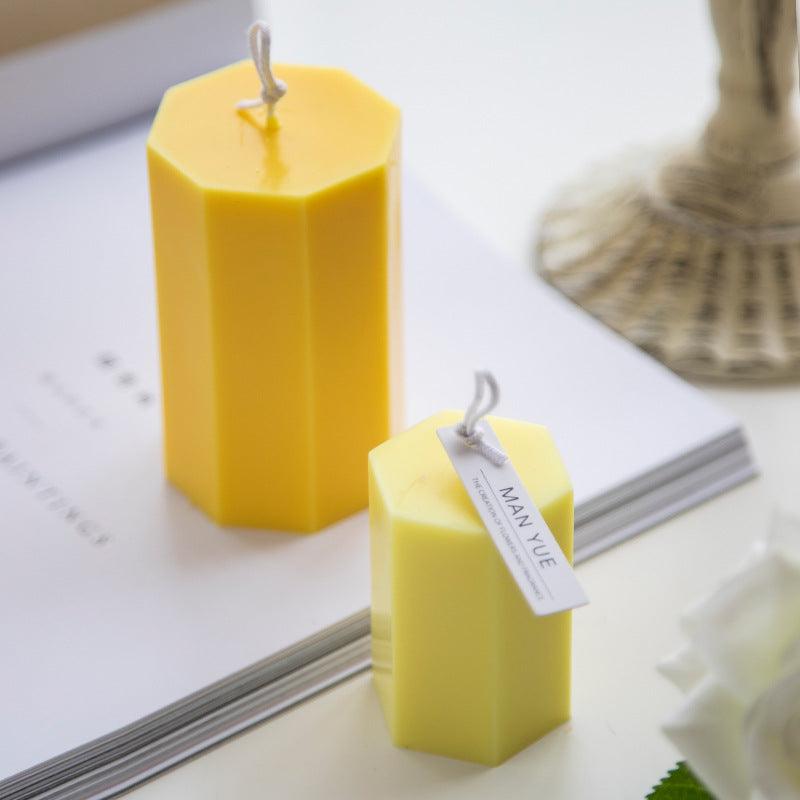 One-Piece Flat-Top Acrylic Hexagon Candle Mould Candles Moulds