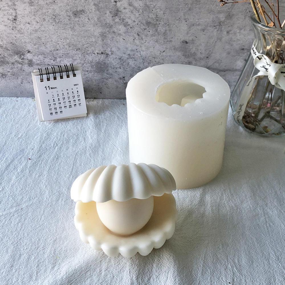 Pearl Shell Scented Candle Silicone Mould: Create Stunning Ocean-Inspired Candles Candles Moulds