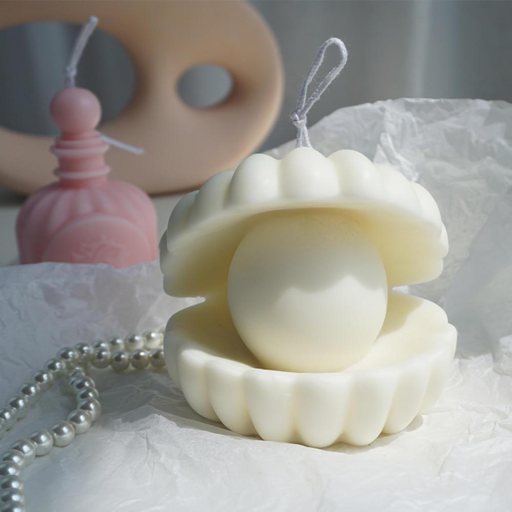 Pearl Shell Scented Candle Silicone Mould: Create Stunning Ocean-Inspired Candles Candles Moulds