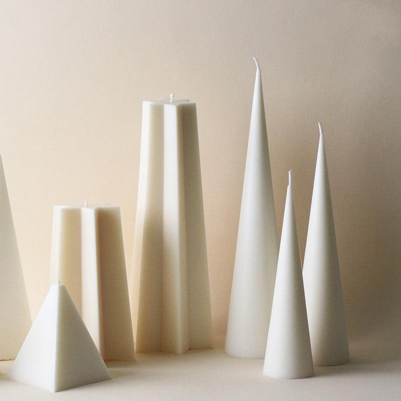 Plastic Candle Mould With Pointed Cone Connecting Stars Candles Moulds