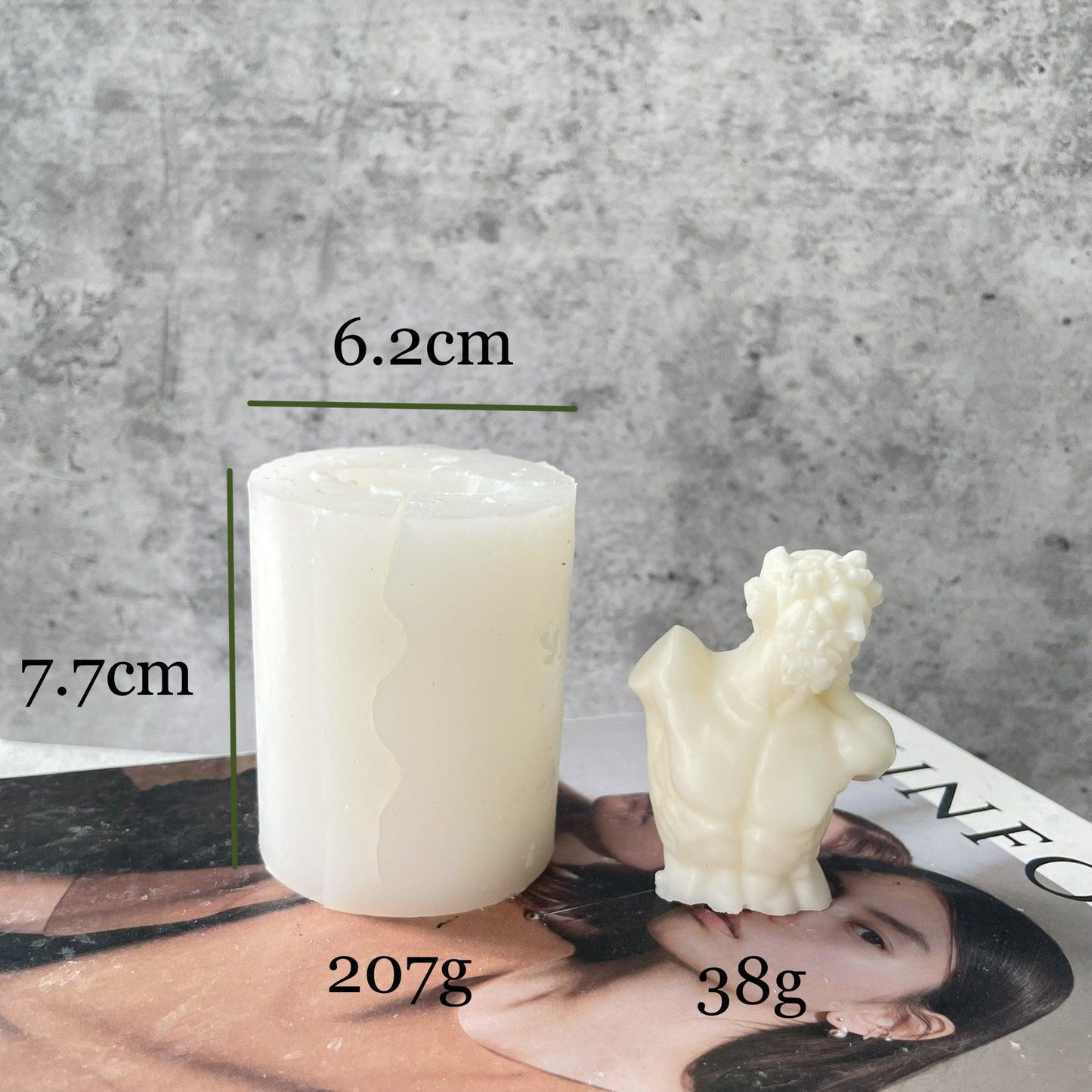 Portrait Statue Decoration Candle Mould Candles Moulds