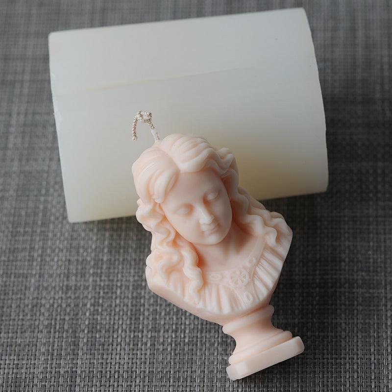 Retro Girl Bust Candle Mould Candles Moulds