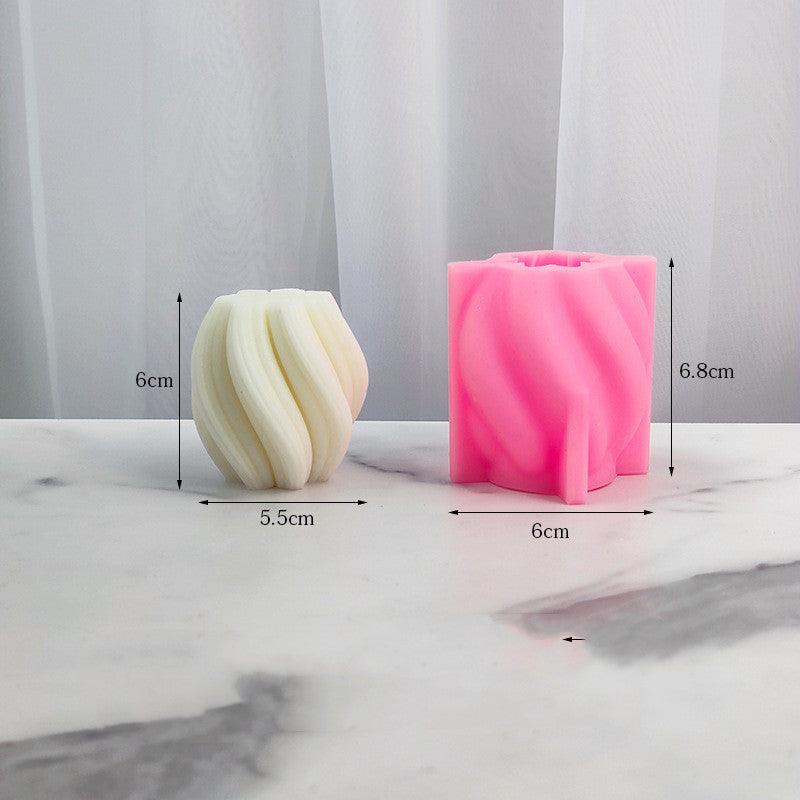 Rotary Geometry Candle Silicone Mould Candles Moulds