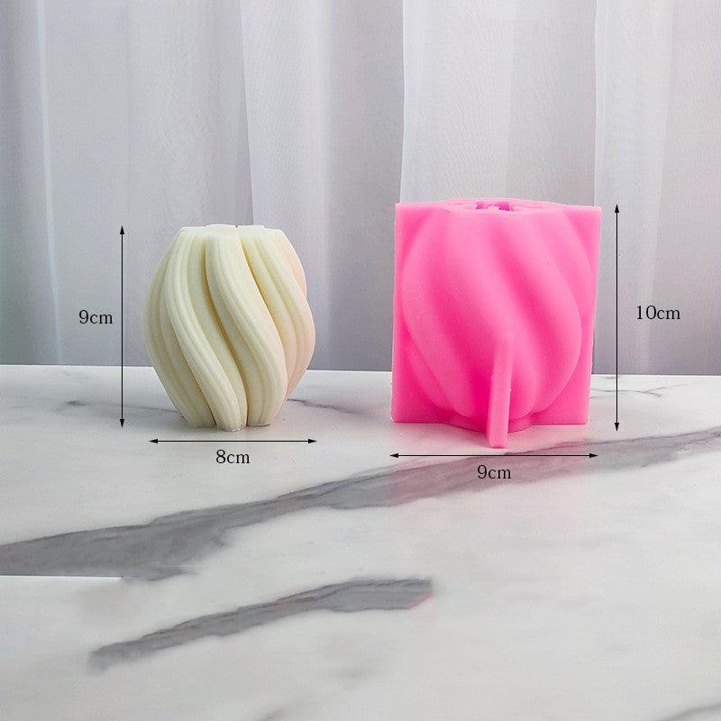 Rotary Geometry Candle Silicone Mould Candles Moulds