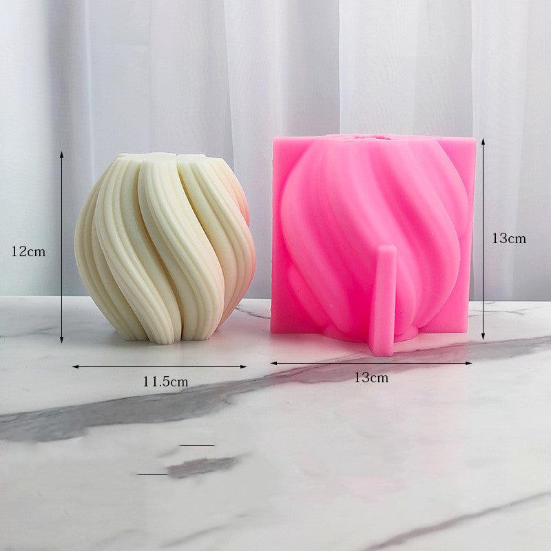Rotary Geometry Candle Silicone Mould Candles Moulds