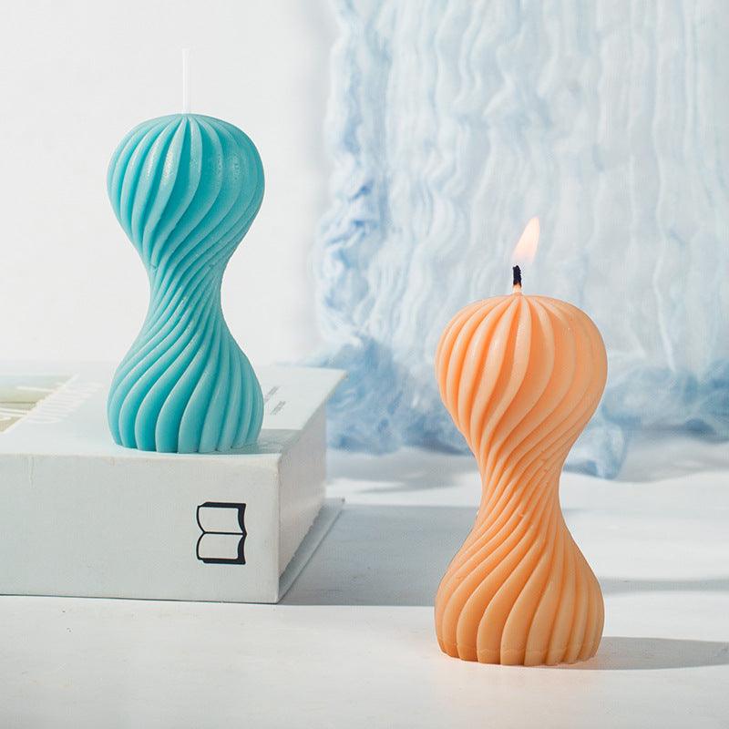 Round Wave Aromatherapy Silicone Candle Mould Candles Moulds