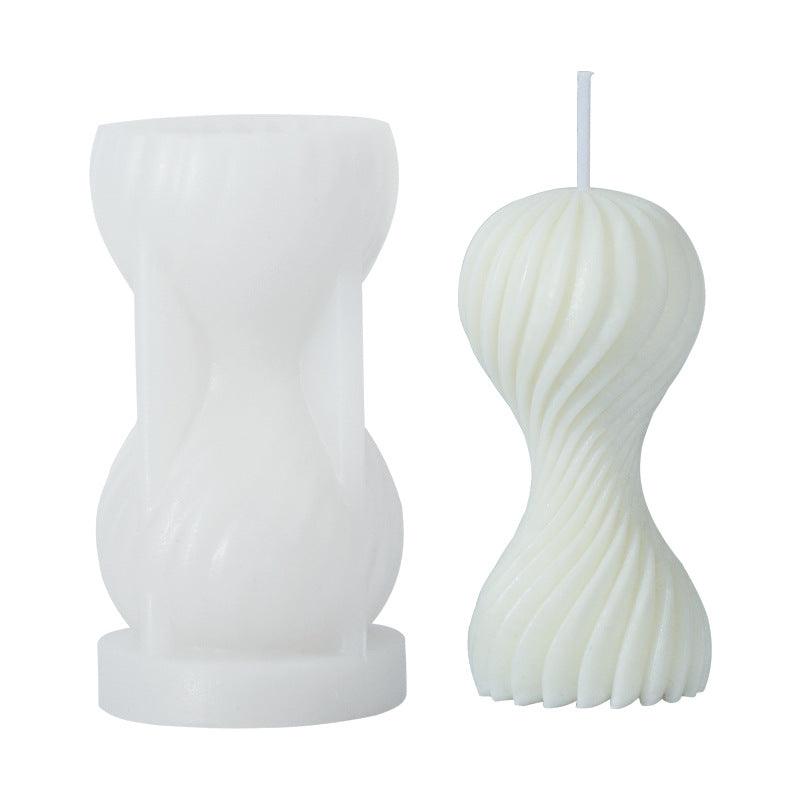 Round Wave Aromatherapy Silicone Candle Mould Candles Moulds