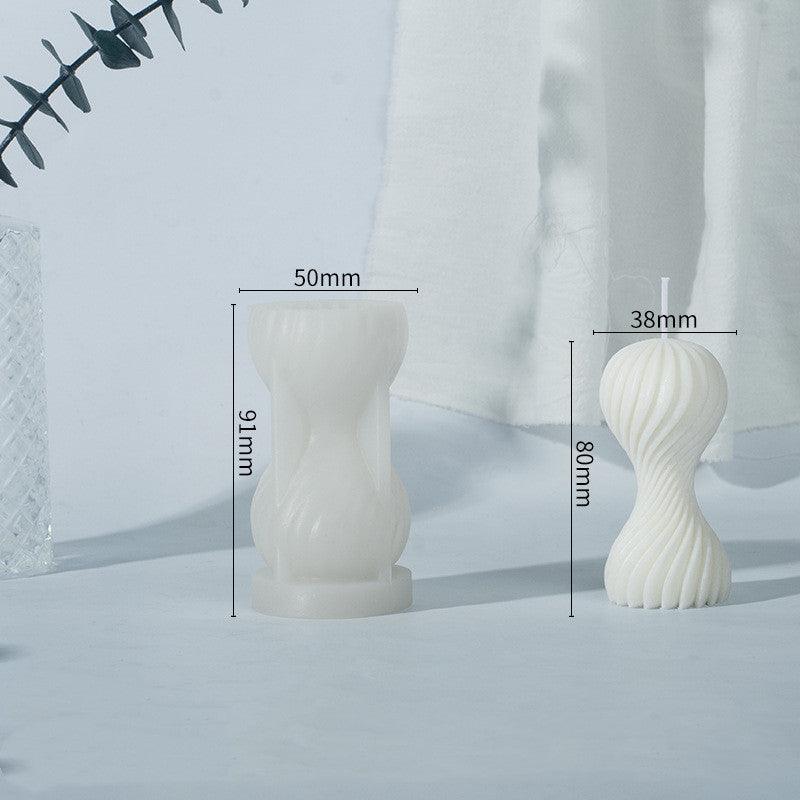 Round Wave Aromatherapy Silicone Candle Mould Candles Moulds
