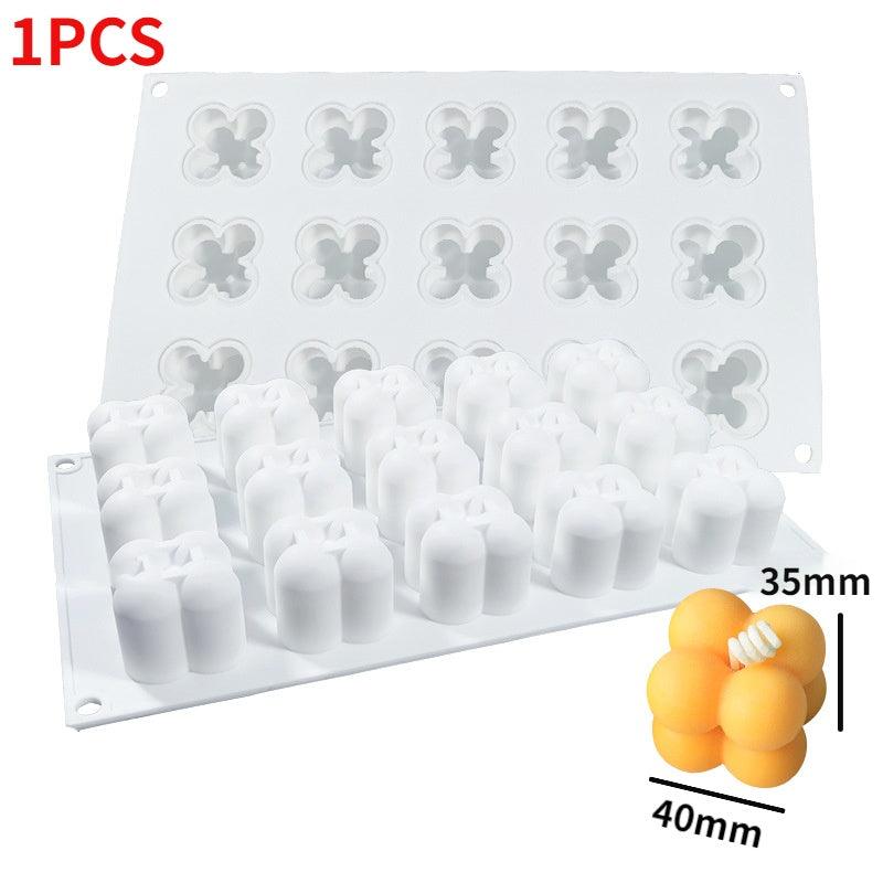 Rubik's Cube Bubble Silicone Candle Mould Candles Moulds