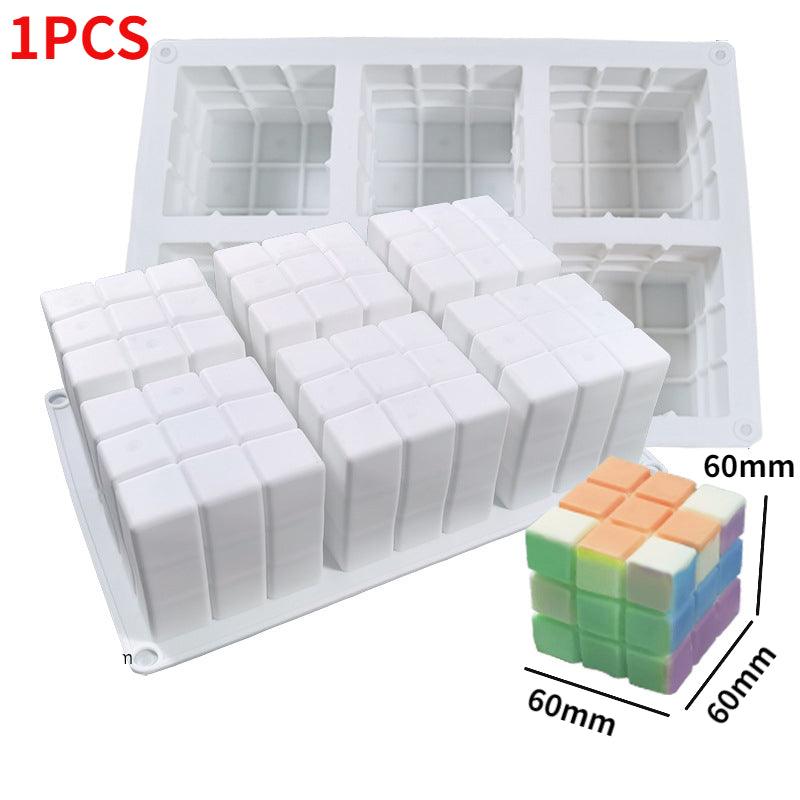Rubik's Cube Bubble Silicone Candle Mould Candles Moulds