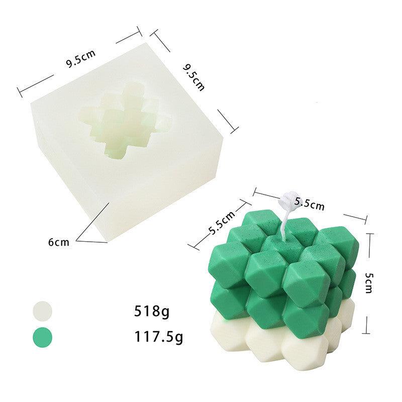 Rubik's Cube Diamond Face Aromatherapy Candle Mould Candles Moulds