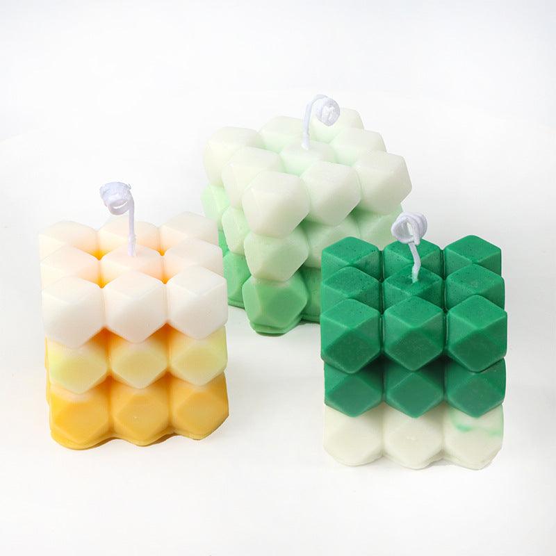 Rubik's Cube Diamond Face Aromatherapy Candle Mould Candles Moulds