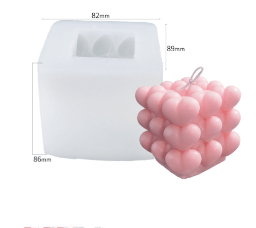 Rubik's love Bubble Honeycomb Sofa Cube Candle Mould Candles Moulds