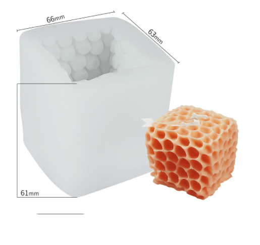 Rubik's love Bubble Honeycomb Sofa Cube Candle Mould Candles Moulds