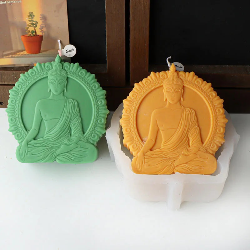In Meditation Sakyamuni Silicone Candle Mould