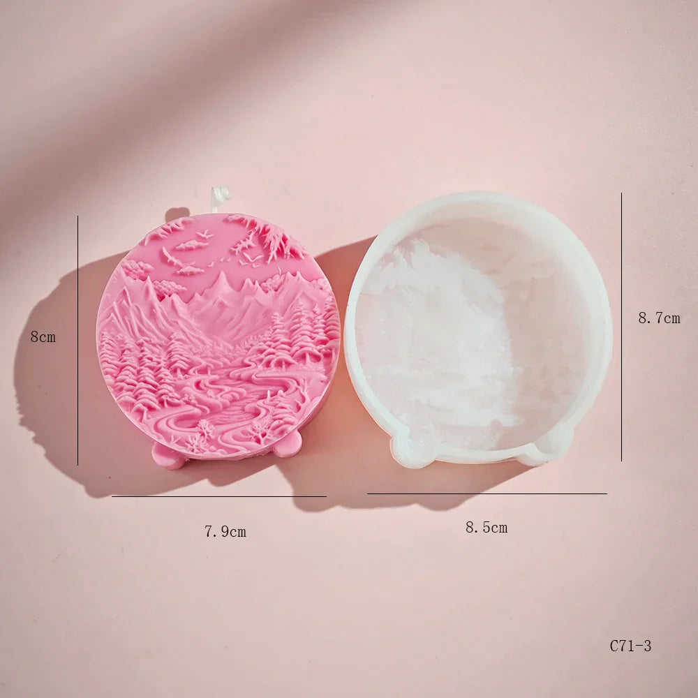 Woodland Lake Bloom Candle Mould