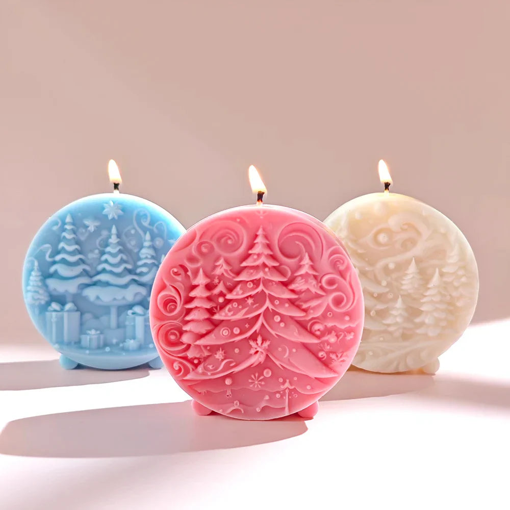 Pine Woodland Aromatherapy Candle Mould for Relaxing Crafts