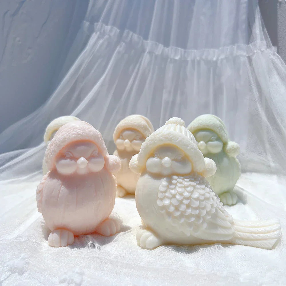 Holiday Snowbird Silicone Candle Mould