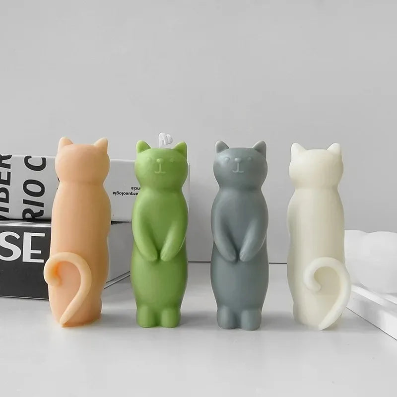 Standing Cat Candle Mould